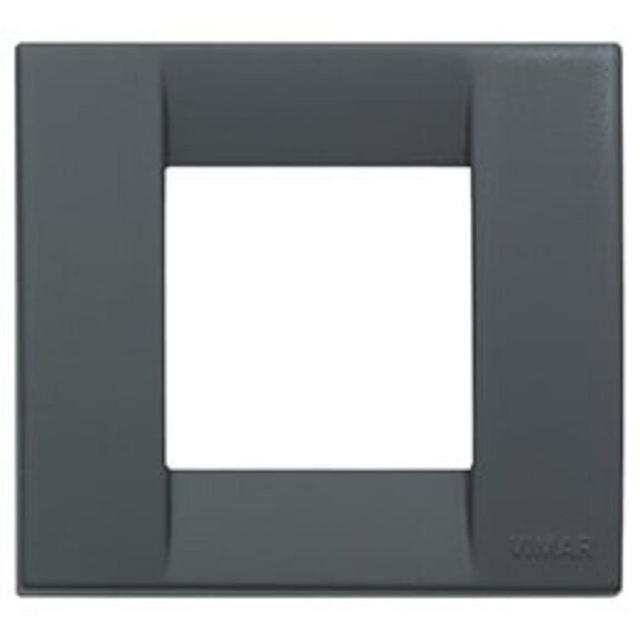 Vimar Idea Classica 17097.16 1-Module Cover Plate, Black image number 0