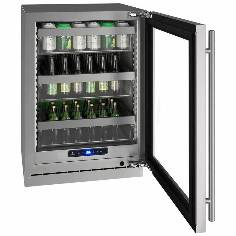 24" 5 Class Stainless Frame Refrigerator image number 2