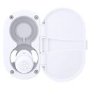 Aidack Transom Shower Hot/Cold Mixer, Arctic White Cup & Lid, Small Arctic White Sprayer, 10' White Rubber Hose, Chrome Aidack Handle image number 6