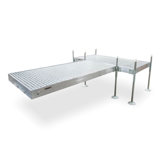 T-Shaped Aluminum Frame with Titan Platinum Decking Complete Dock Packages image number 0