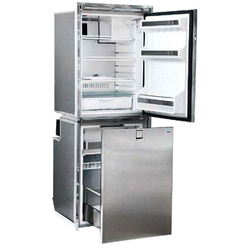 Cruise 260 Combi Stainless Steel Refrigerator/Freezer, AC/DC, 9.2 cu. ft., Right Swing image number 1