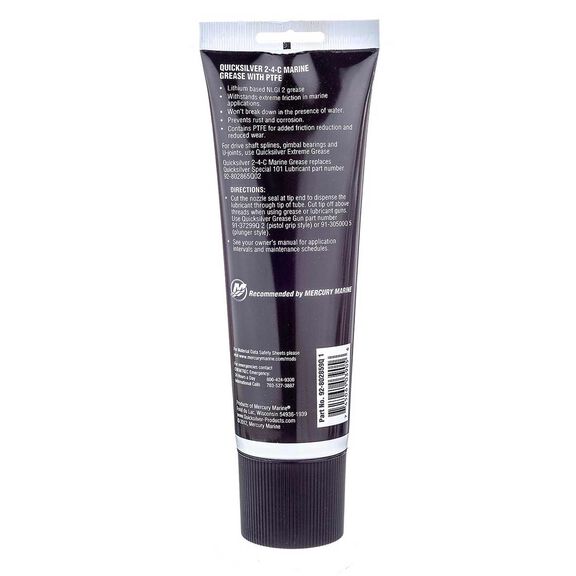 802859Q1 2-4-C Marine Grease with Teflon, Multi-Purpose Marine Lubricant &ndash; 8 oz. Tube image number 2