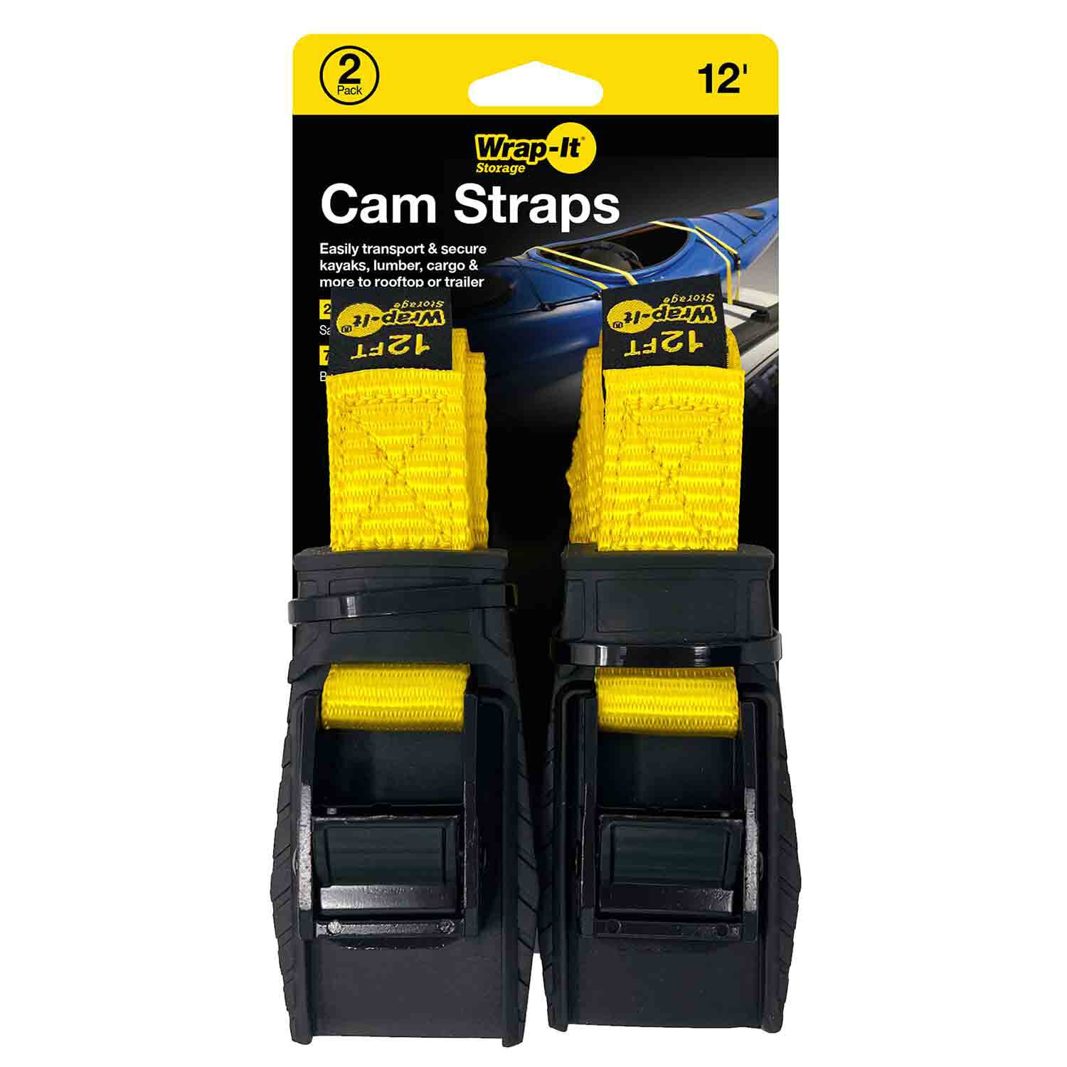 12' x 1' Cam-Straps, 2 Pack