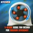 SEAFLO In-Line Blower, 24V 235 CFM 4" Marine Ventilation Fan image number 5