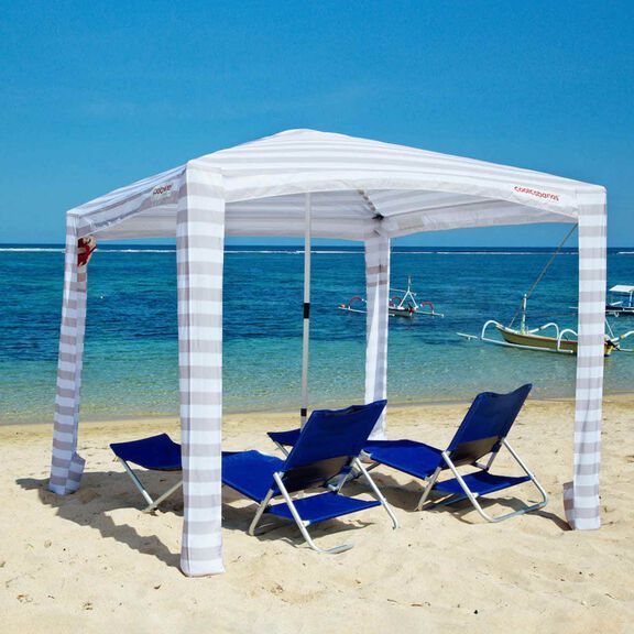 Cool Cabana 5 Beach Shade, Beige Stripes image number 2