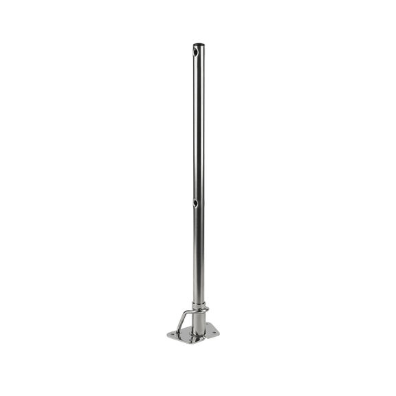 26"L Stanchion, Fits Boats 26'-48', Two Wire Holes image number 0