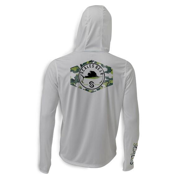 Men's Sail Camo Hooded Performance Shirt image number 0