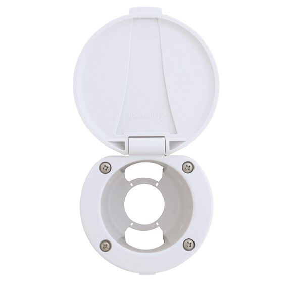 Recessed Cup & Lid Set All Plastic Arctic White image number 2