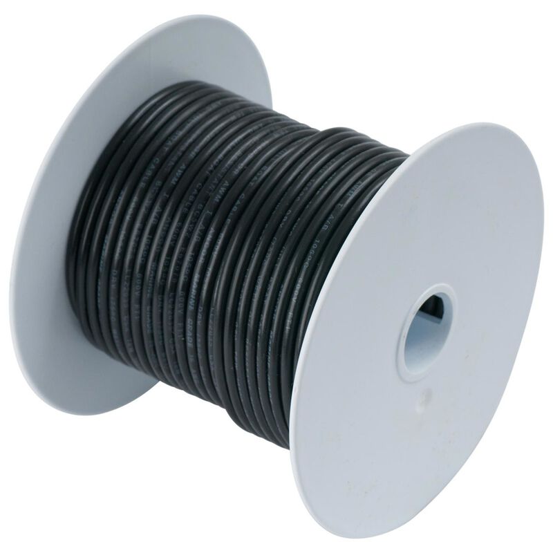 12 AWG Primary Wire, 12' Spool, Black image number 0