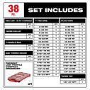 SAE Tap & Die PACKOUT&trade; Set with Hex-LOK&trade; 2-in-1 Handle, 38 Piece image number 1