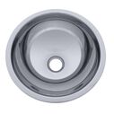 HalfSphere Sink Ultra-Mirror Finish, 304 Stainless Steel, 1-1/2" Drain, SoundKOTE image number 1