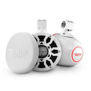 HYDRO 8" Marine Tower Speakers PRO-HY8.4 Included and CS8 Cover, White