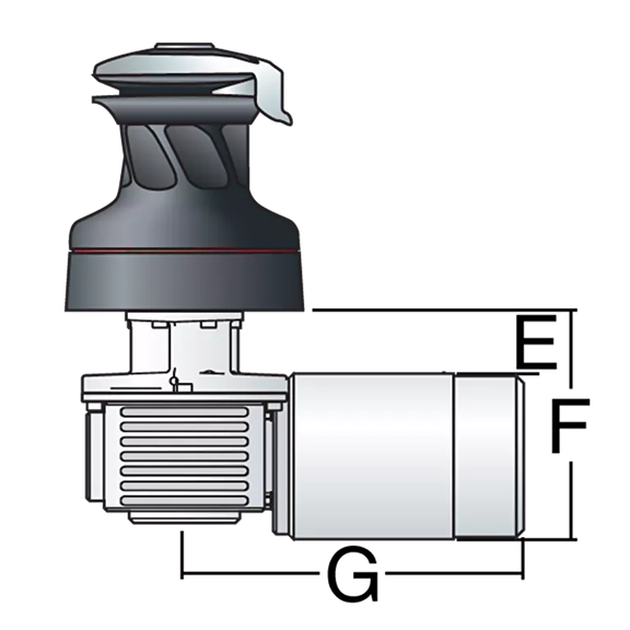 40 Electric Self-Tailing Radial All-Chrome Winch &mdash; 2 Speed image number 1