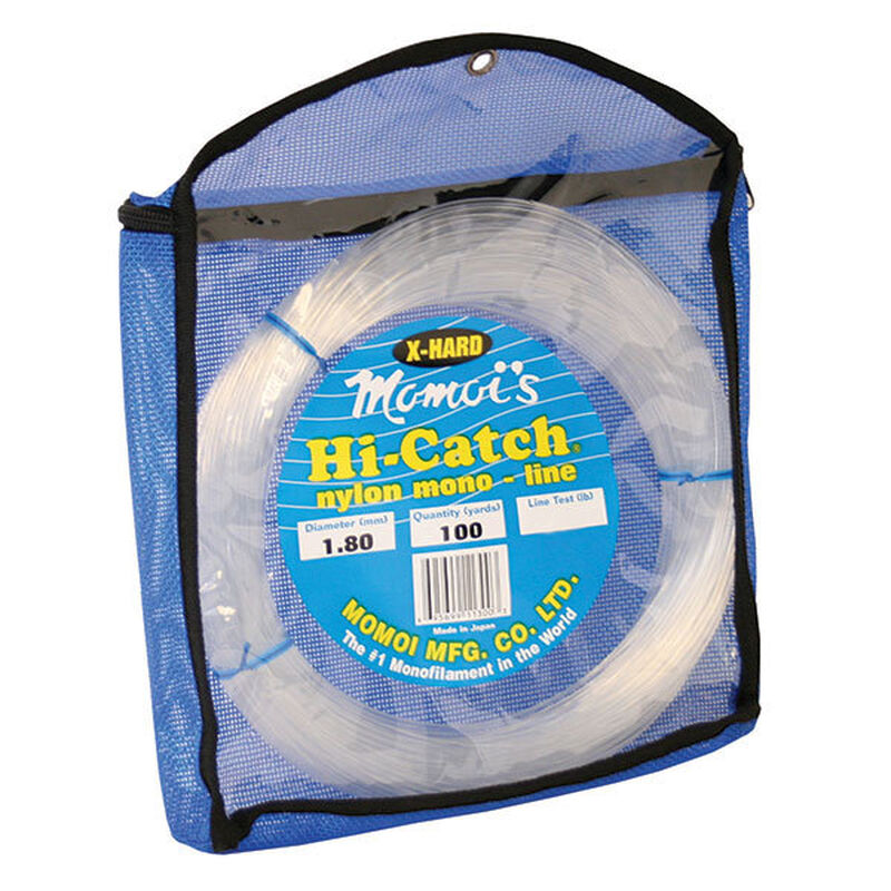 X-Hard Hi-Catch Nylon Mono-Line Leader Coil, Clear White, 100
