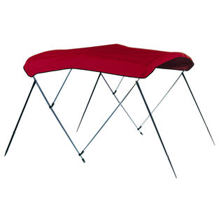 3-Bow Round Tube Bimini Complete Top Kit, 72" L x 46" T&nbsp;, Fits Between 67 & 72" Width