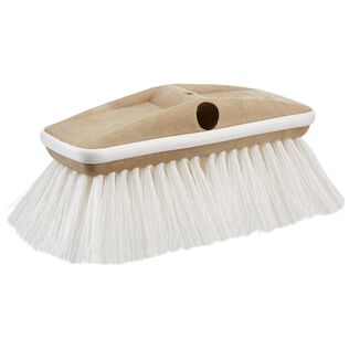 Deluxe Stiff Heavy Duty 8" Brush Head with Bumper, White, Stiff