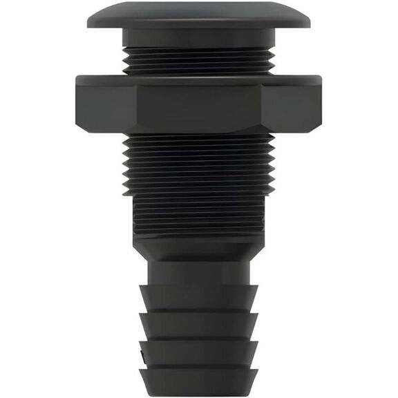 SEAFLO 1-1/4 in Thru Hull Fitting with Check Valve White image number 1