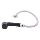 Deck-Mount Sprayer Small Black Sprayer No Hook, 6' Stainless Steel Hose, Low Profile Holder image number 1