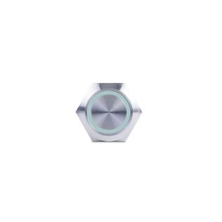 Push Button Switch, Green Halo