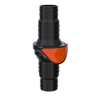 SEAFLO Inline Quick Disconnect Check Valve &ndash; 3/4" to 1" Inlet/Outlet, Anti-Backflow Non-Return Valve, Straight Fitting