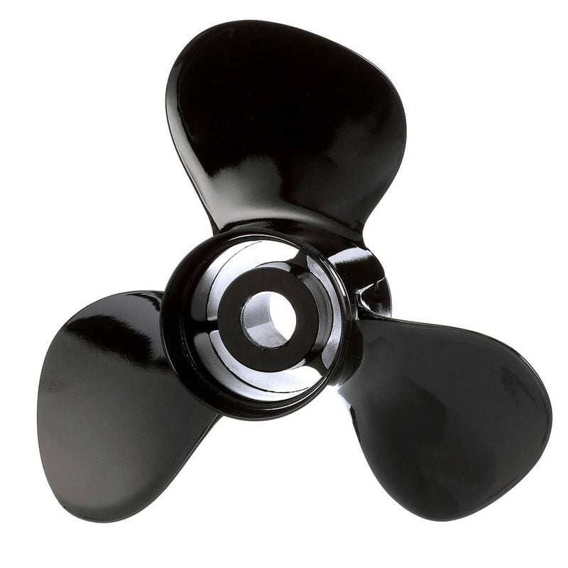 Quicksilver Black Diamond 3-Blade Aluminum Propeller, 15 dia x 17 pitch, Right Hand | by West Marine