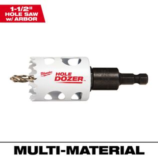 1-1/2" HOLE DOZER&trade; Bi-Metal Hole Saw with Arbor