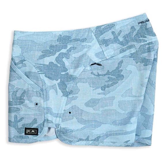Women's Moana Fish Camo Hybrid Shorts image number 1