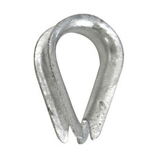 3/4" Rope Thimble, Galvanized Steel