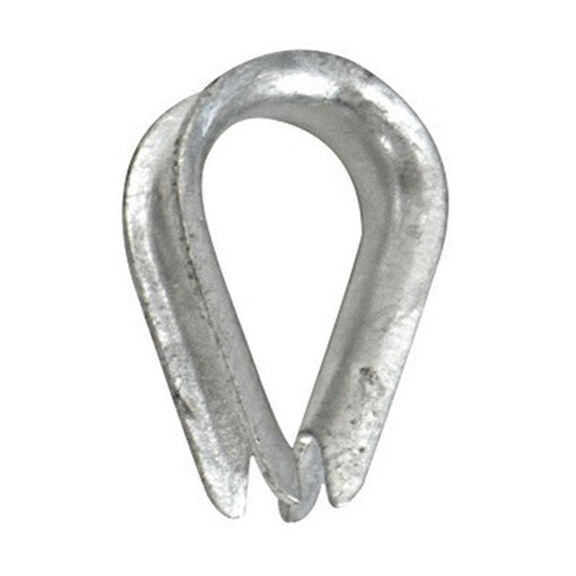 3/4" Rope Thimble, Galvanized Steel image number 0