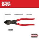 8'' Angled Head Diagonal Cutters, Dipped image number 1