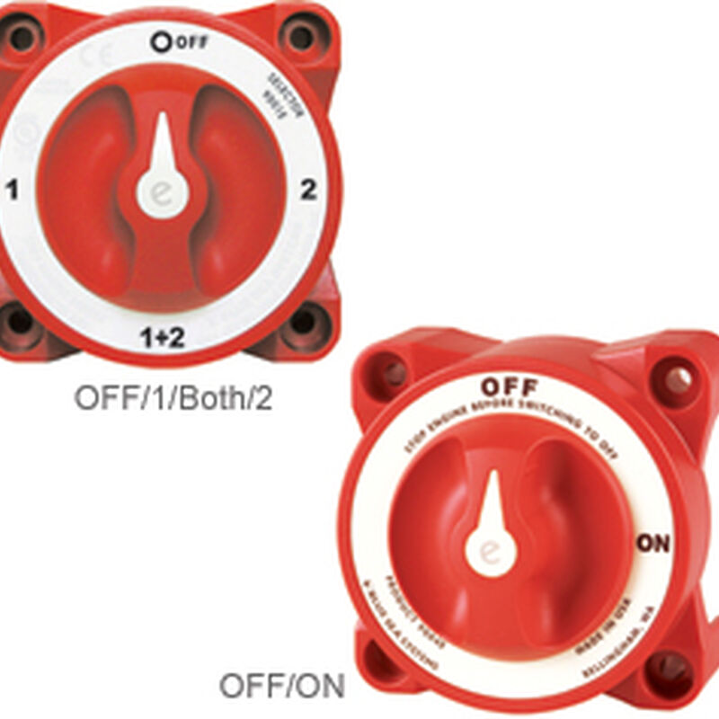4-Position Compact Battery Switch Off/1/Both/2 Alt. Field Disc. image number 0