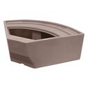 Premier Series Pontoon 28" Radius Corner Seat, Base Only image number 0