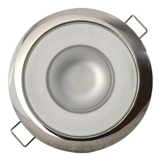 Mirage Flush Mount LED Down Light, Polished Finish, White/Blue Dimming image number 0