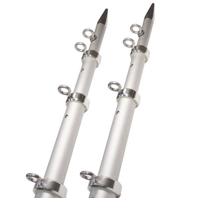 OT Series Outriggers, Silver with Silver Ring Tips