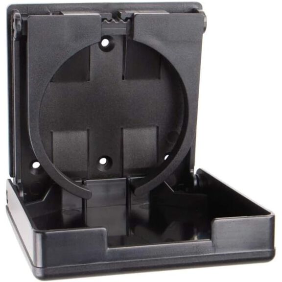 SEAFLO Fold-Up Adjustable Drink Holder, Black image number 3