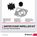 Water Pump Impeller Repair Kit 803748K02 for Mercury 8 and 9.9hp 4-Stroke with BigFoot/Command Thrust Gearcase image number 1