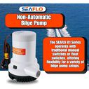 SEAFLO 01 Series 2000 GPH Bilge Pump 12V Submersible Marine Pump with Anti-Airlock Protection image number 7