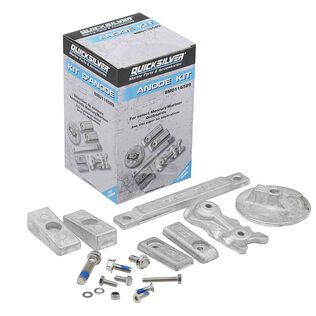 Quicksilver 8M0116589 Transom and Gear Case Aluminum Anode Kit