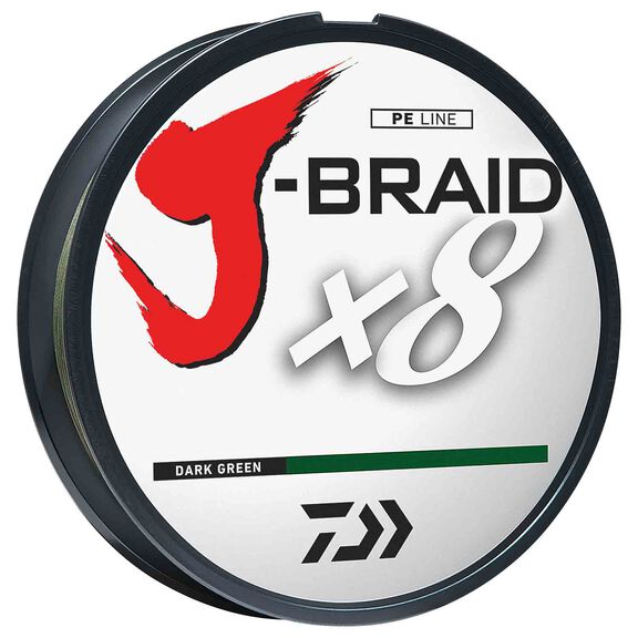 J-BRAID&reg; X8 Fishing Line, Dark Green, 300 yds image number 0