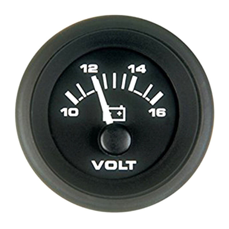 Premier Pro Series Voltmeter Gauge, 10-16V image number 0