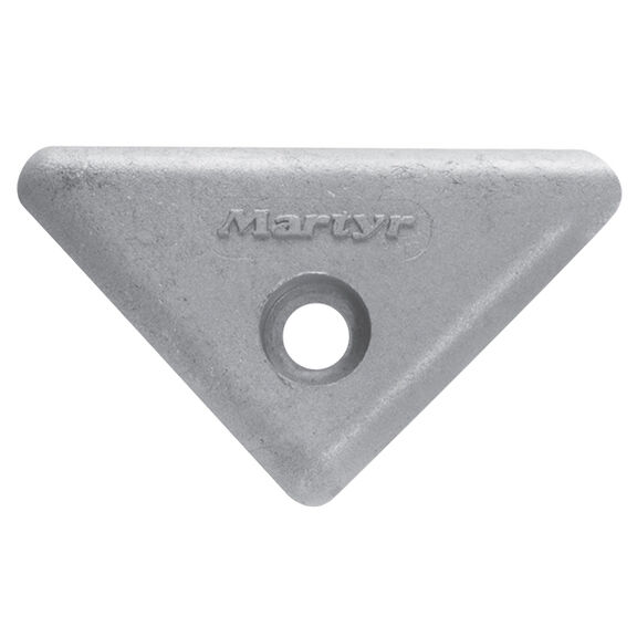 Aluminum Triangular Anode for Volvo, 1.5" x 2.6" x 0.5" image number 0