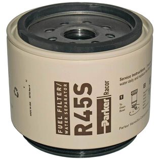 R45S Spin-On Fuel Filter/Water Separator For Series 745R, 645R, 445R, 345RC, 2 Micron