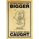 Nothing Makes a Fish Bigger Poster, Parchment image number 0