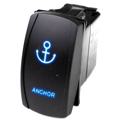 Logo Rocker Switch, Anchor, Blue