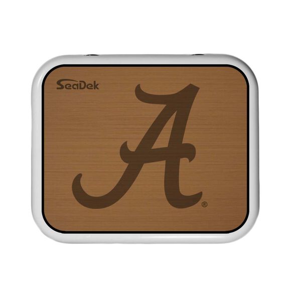 SeaDek Cooler Pad - Collegiate Collection - Fits YETI Roadie 24 - Mocha / Black, University of Alabama image number 0