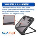 SEAFLO 01-Series 19.9" x 19.9" Black Aluminum Square Deck Hatch image number 4