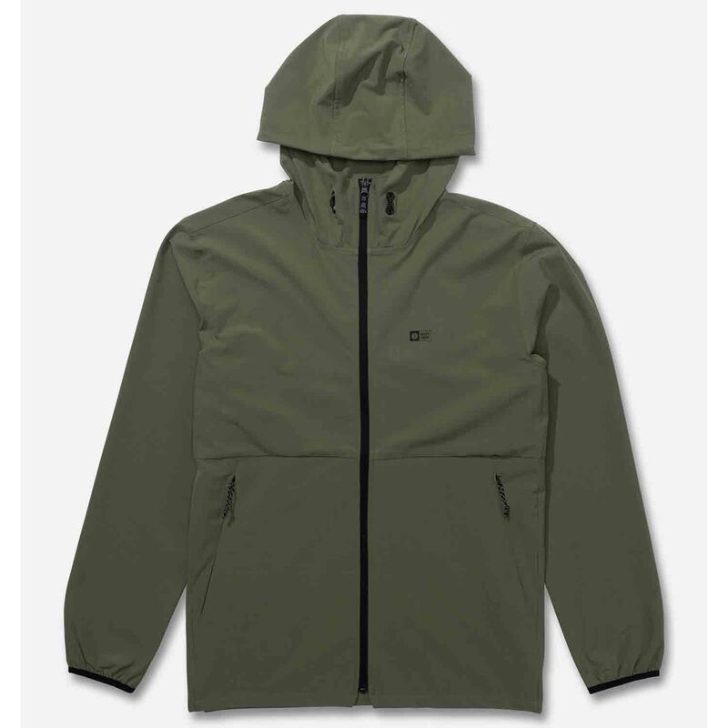 Salty Crew Men's Stowaway Windbreaker Jacket, in Four Leaf Clover, Size XL | by West Marine