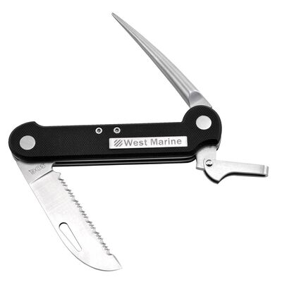 Performance Rigging Knife with Marlinespike and Serrated Blade