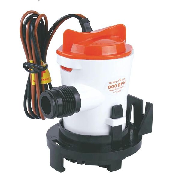 SEAFLO 12V 800 GPH Side-Mount Submersible Cartridge Bilge Pump image number 0