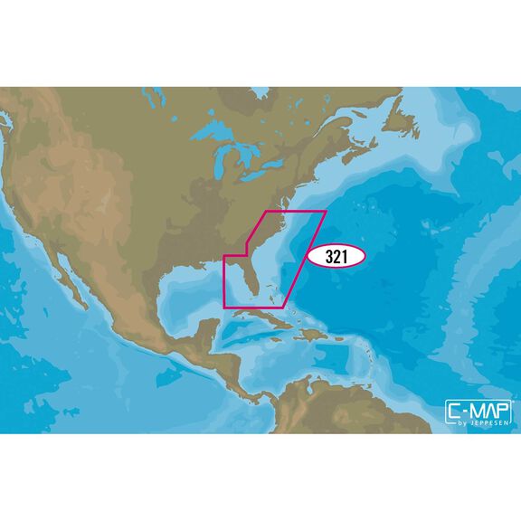 NA-M321 Cape Henry to Apalachicola Bathymetric Chart C-Card image number 0